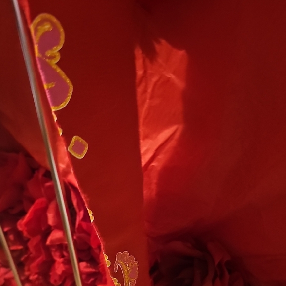 Circo Girls Red Pajama Pant Leggings With Glitter Princess On Leg Size 8 - Picture 4 of 6